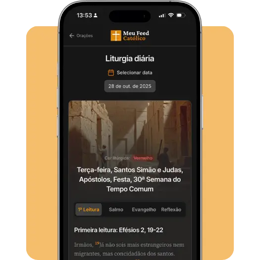Interface do app mostrando as leituras do dia